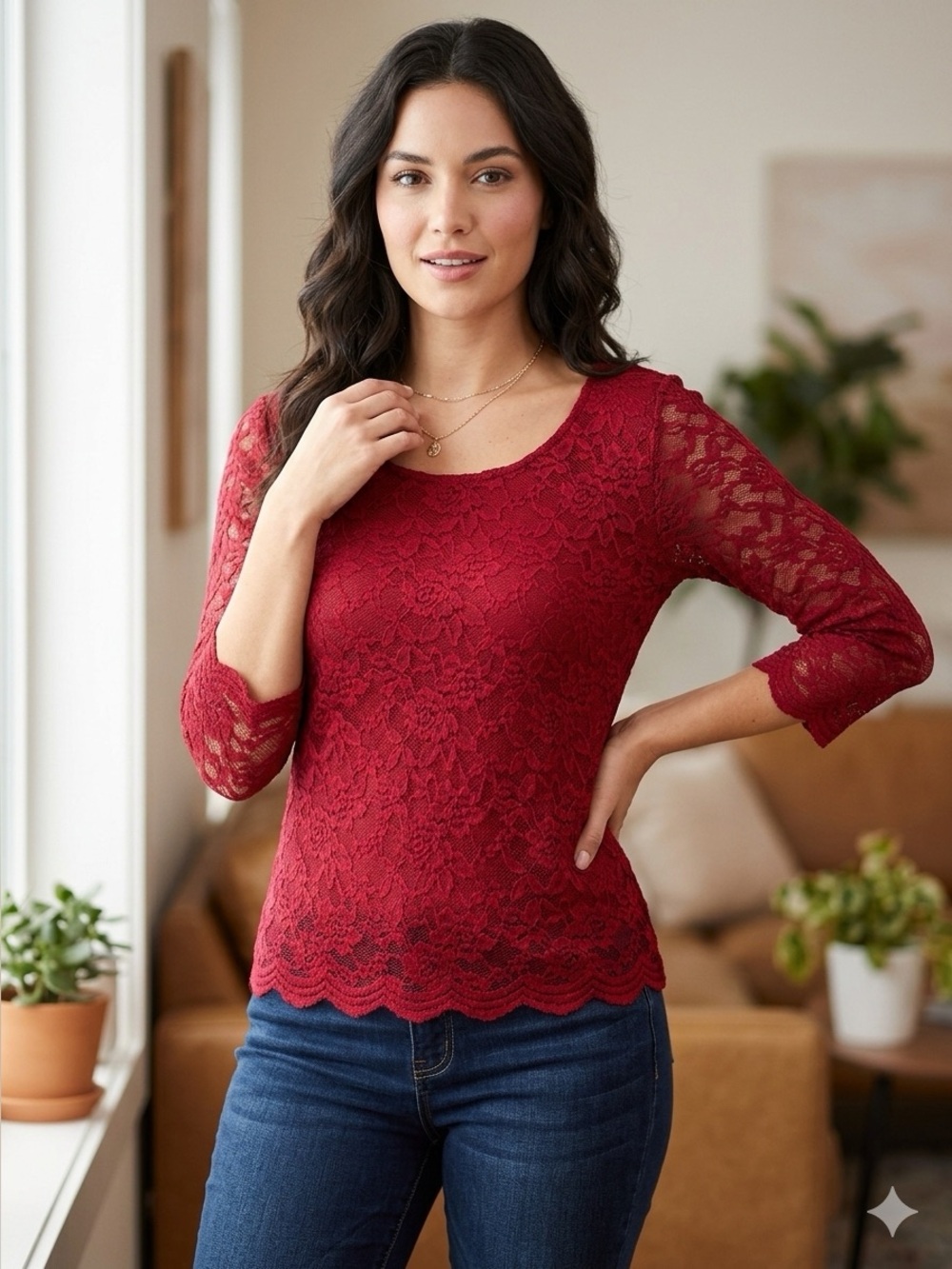 NWT All Over Lace Top